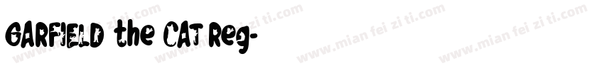 GARFIELD the CAT Reg字体转换